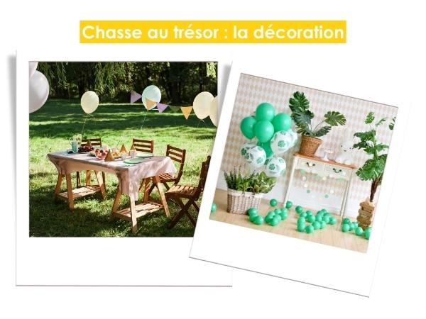 Chasse au trésor enfant : la décoration